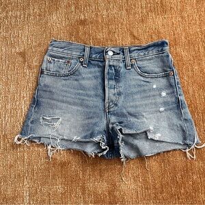 Levis Denim Jean Cutoff Shorts